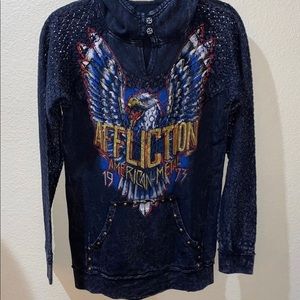 Affliction long sleeve Size M
